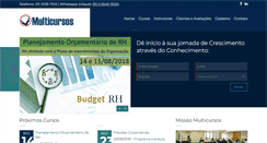 Desktop Screenshot of multicursos.com.br