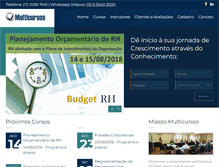 Tablet Screenshot of multicursos.com.br